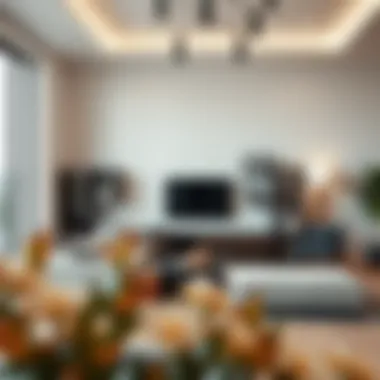 Stylish Cube Shelves in Contemporary Living Room Stylish cube shelves arranged in a modern living room