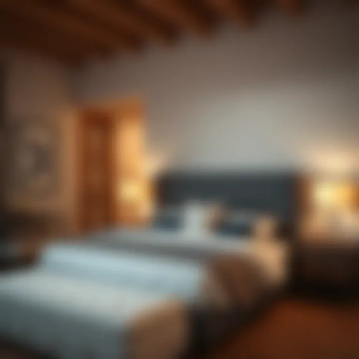 Dual-purpose furniture in stylish bedroom decor