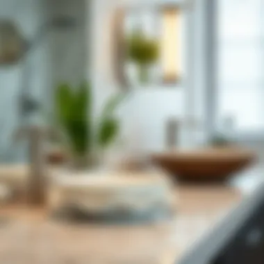 Elegant ceramic soap dish in a modern bathroom setting