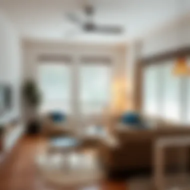 A stylish room showcasing seamless automation with Google Home.