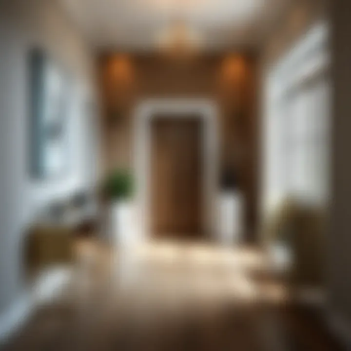 Elegant transition space featuring unique design elements