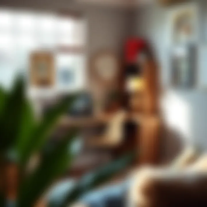 Cozy corner office setup with inspiring decor and natural light