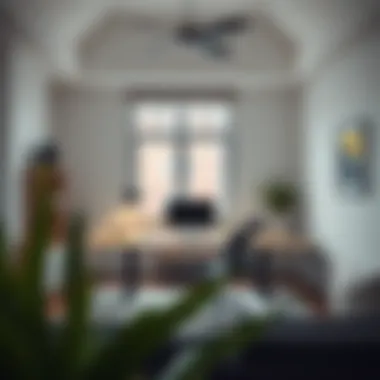 Minimalist home office showcasing space-saving designs