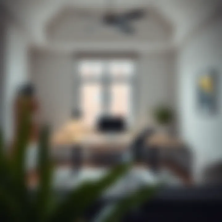 Minimalist home office showcasing space-saving designs