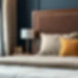 Detailed view of king size bed bracket showcasing its robust design