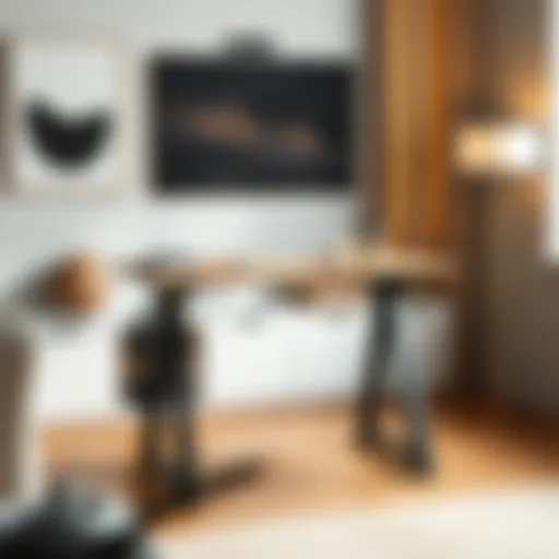 Elegant Knotten standing desk showcasing its minimalistic design