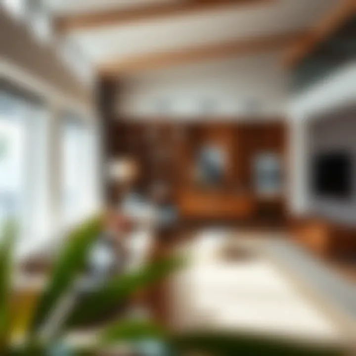 Stylish mid-century modern living room featuring iconic furniture