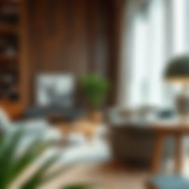 Textures and materials in mid-century living room decor