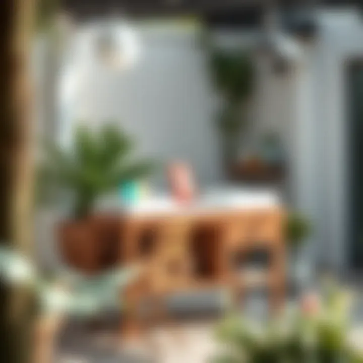 Child-friendly outdoor changing table with safety features