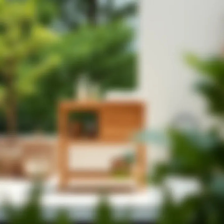 Compact outdoor changing table with eco-friendly materials