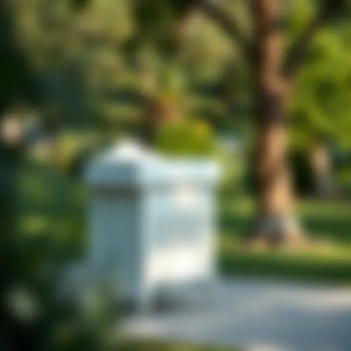 Elegant outdoor changing table in a park setting
