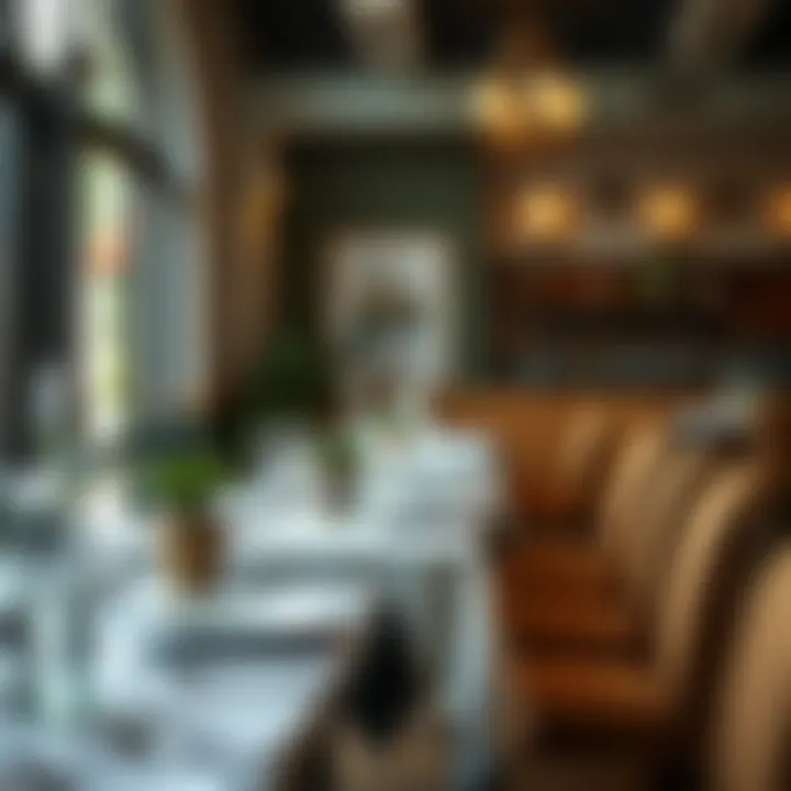 Stylish dining setup featuring vinyl tablecloths