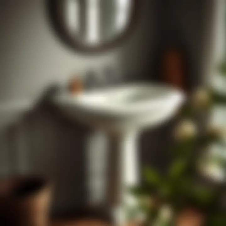 Classic Pedestal Sink with Timeless Appeal Classic pedestal sink showcasing timeless elegance