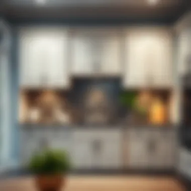 Functional stock upper cabinets with innovative storage solutions