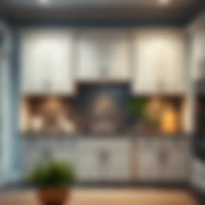 Functional stock upper cabinets with innovative storage solutions