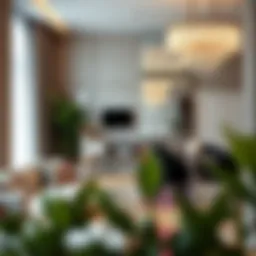 Elegant installation of self-adhesive mirror tiles in a modern interior