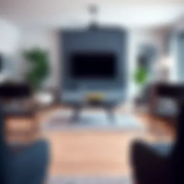 Folding chairs displayed in a modern living room setting