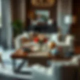 Elegant coffee table runner enhancing modern decor