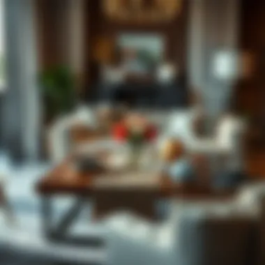 Elegant coffee table runner enhancing modern decor