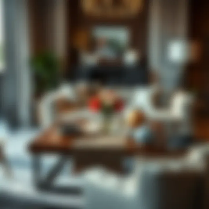 Elegant coffee table runner enhancing modern decor