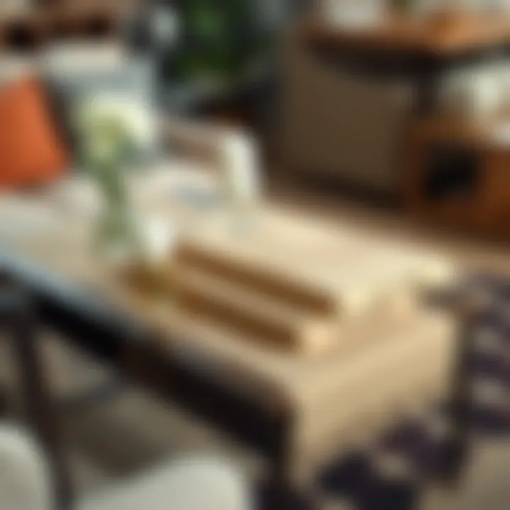 Comparison of various coffee table runner sizes