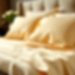 Luxurious sateen fabric showcasing sheen