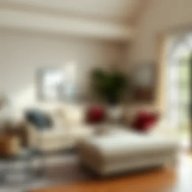 Different fabric materials for corner sectionals